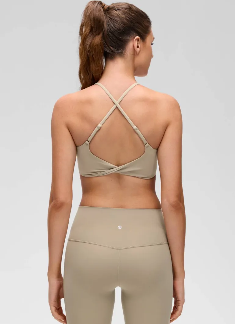 Butterluxe Twist Cross Back Sports Bra