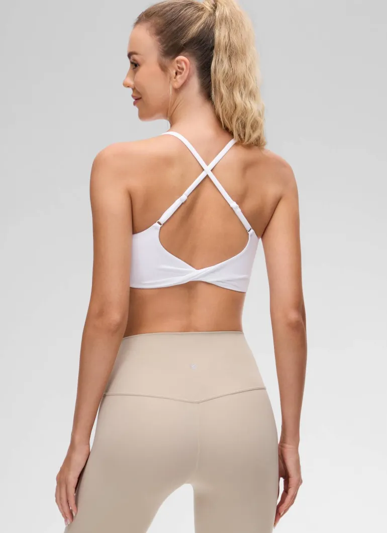 Butterluxe Twist Cross Back Sports Bra