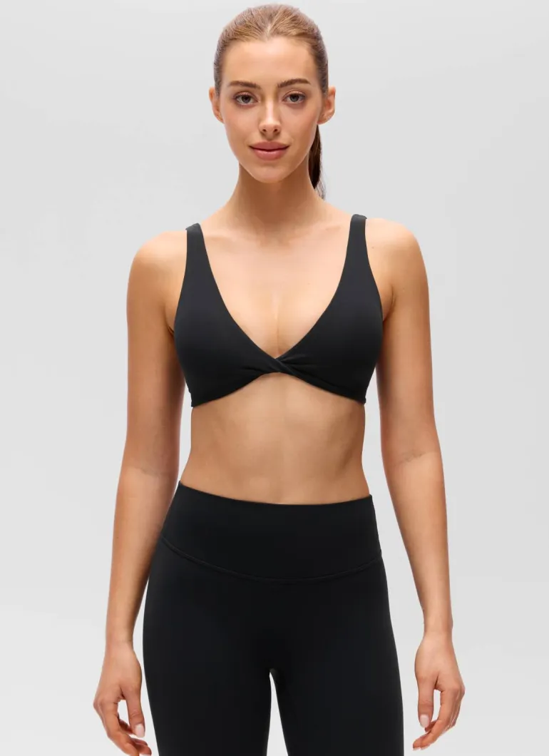 Butterluxe Twist V Neck U Back Sports Bra