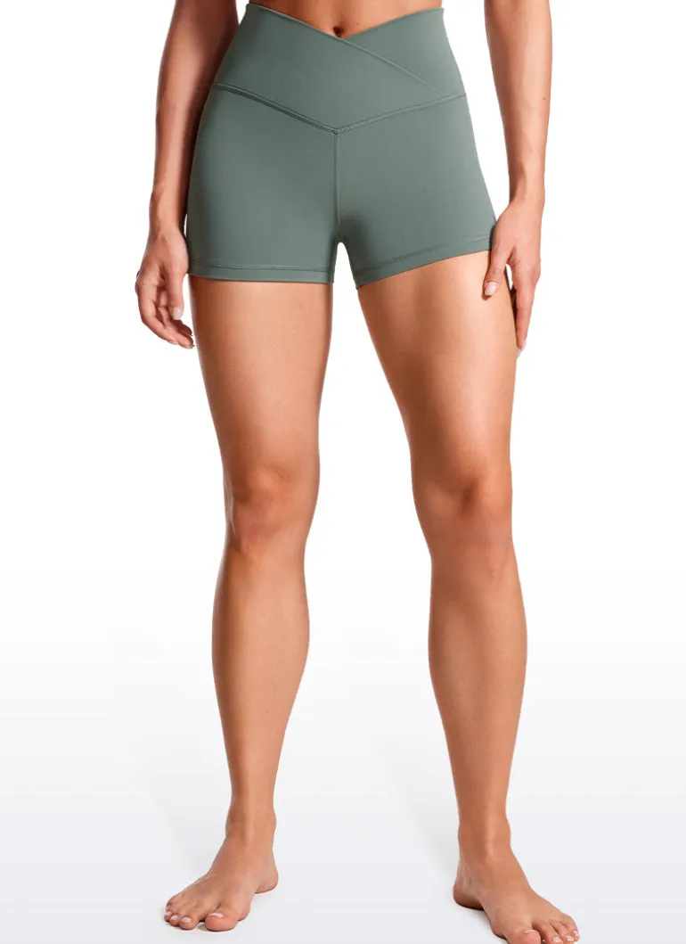 Butterluxe V Cross Waist Shorts 3"