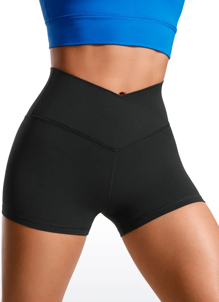 Butterluxe V Cross Waist Shorts 3"