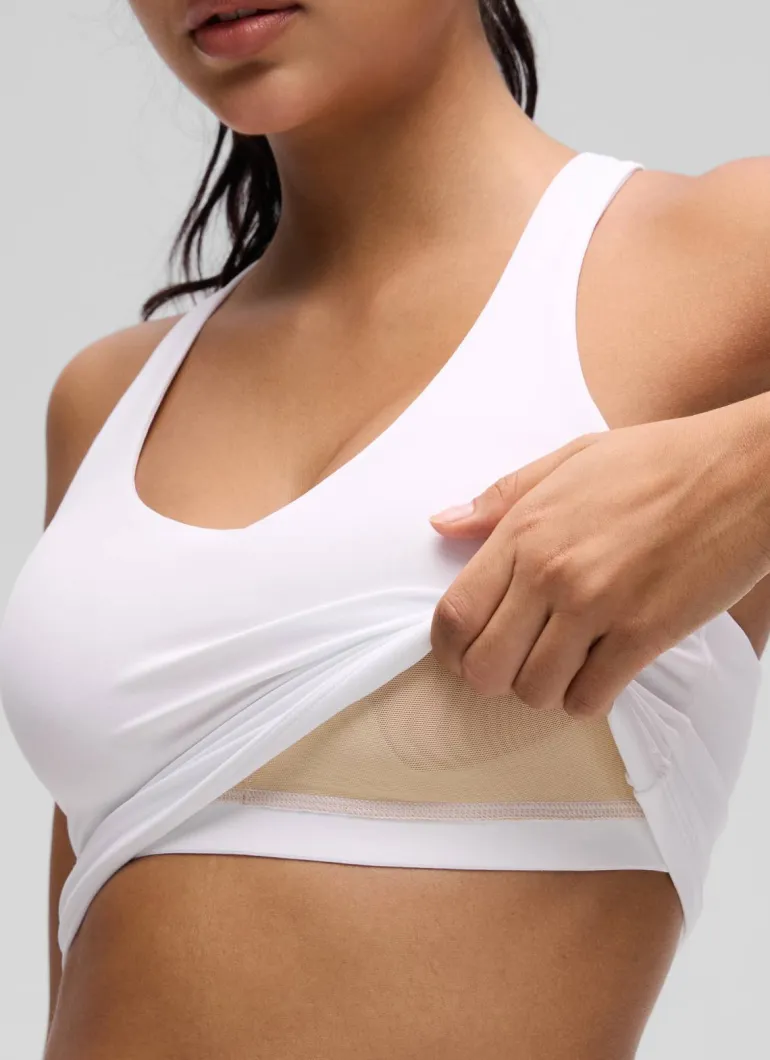 Butterluxe V Neck Racerback Shelf Bra Tank