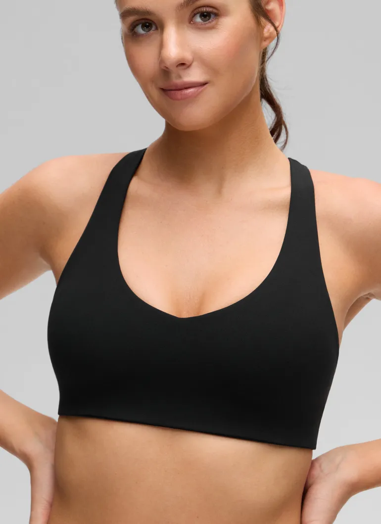 Butterluxe V Neck Racerback Sports Bra