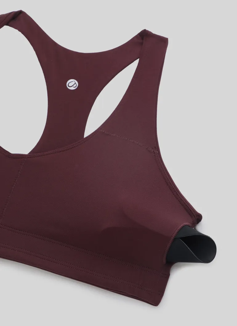 Butterluxe V Neck Racerback Sports Bra