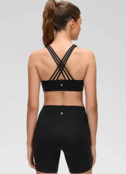 Butterluxe V Neck Strappy Sports Bra
