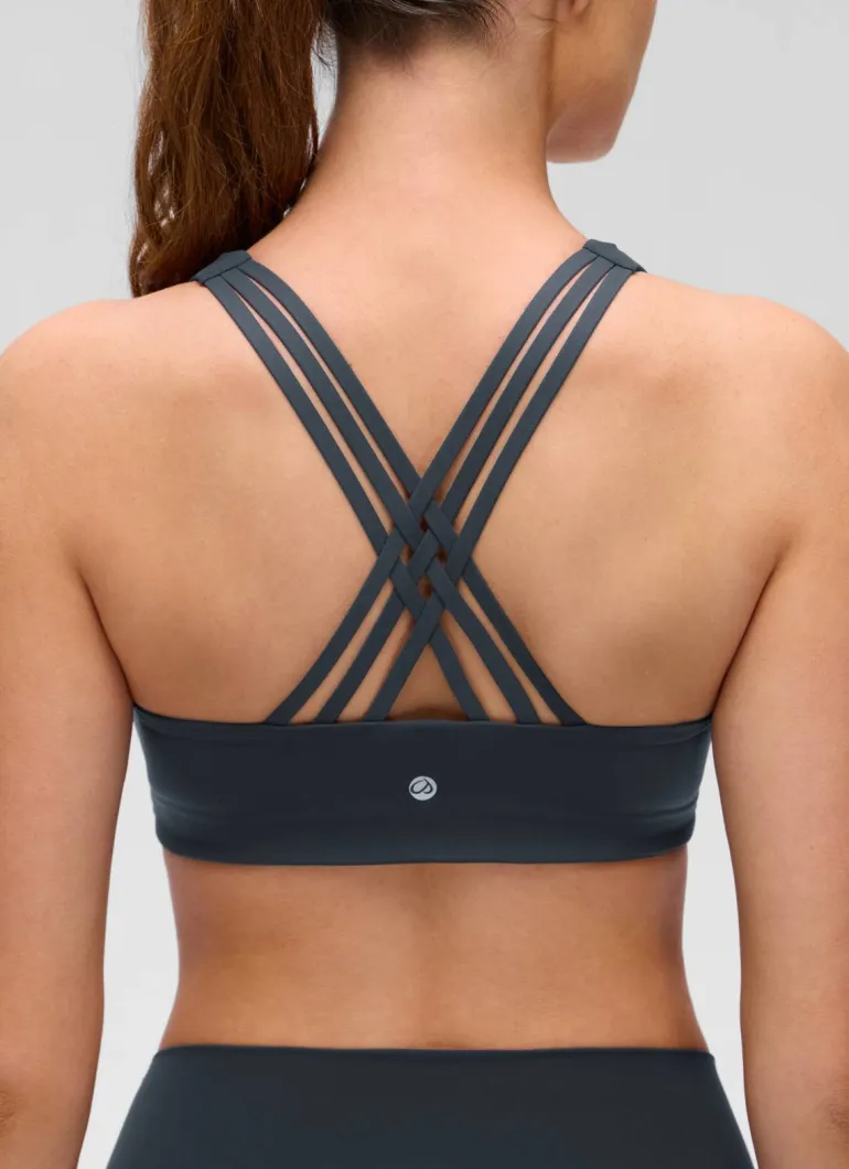Butterluxe V Neck Strappy Sports Bra