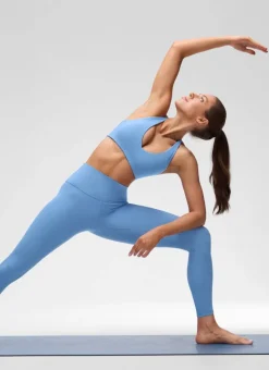 Butterluxe V Neck Twist Cross Back Sports Bra