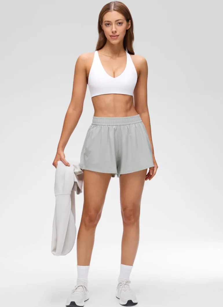 Butterluxe V Neck Twist Cross Back Sports Bra