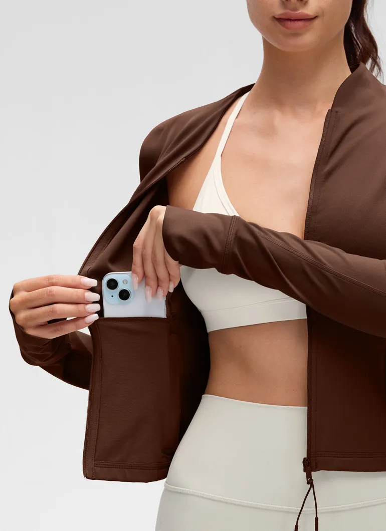 Butterluxe V Neck Waist Length Jacket