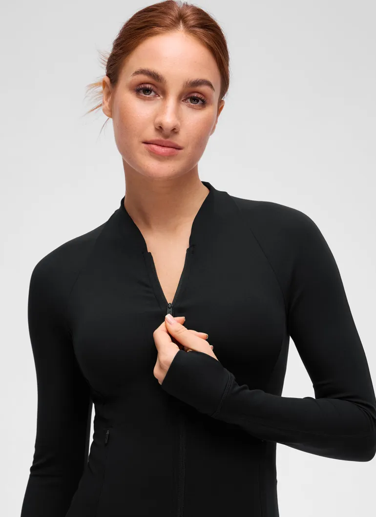 Butterluxe V Neck Waist Length Jacket
