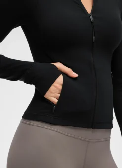 Butterluxe V Neck Waist Length Jacket