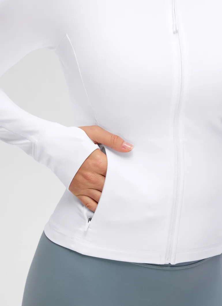Butterluxe V Neck Waist Length Jacket