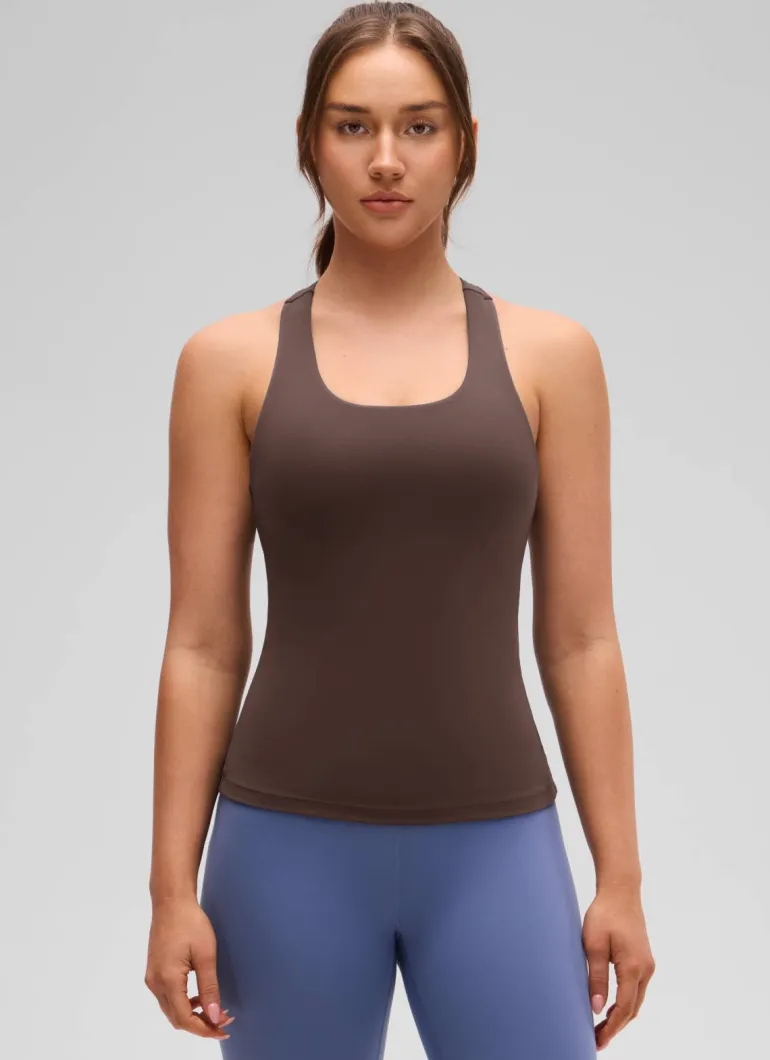 Butterluxe Waist Length Built in Bra Tank
