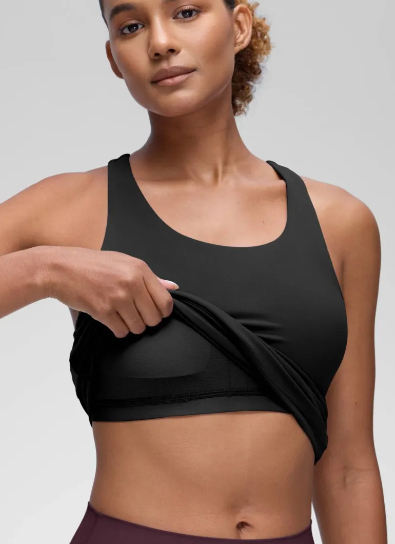 Butterluxe Waist Length Built in Bra Tank