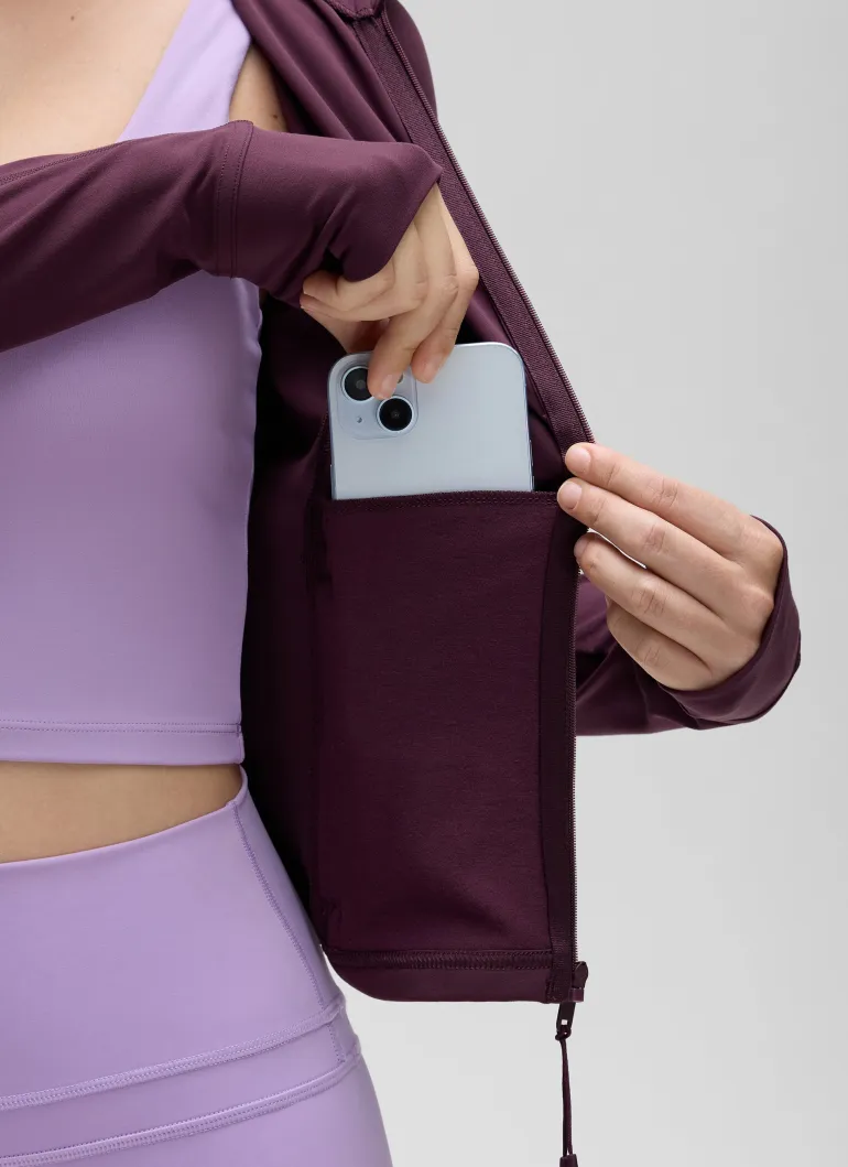 Butterluxe Waist Length Full Zip Jacket