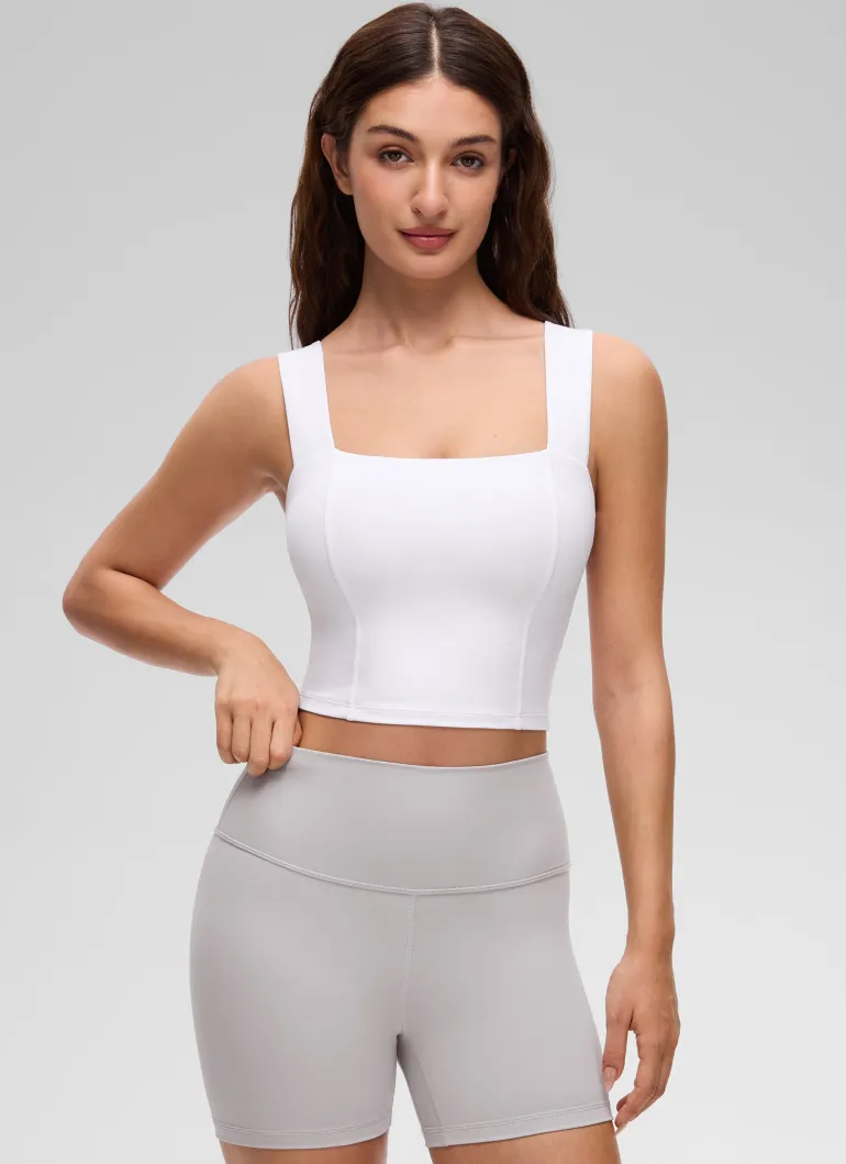 Butterluxe Wide Straps Built in Bra Tank