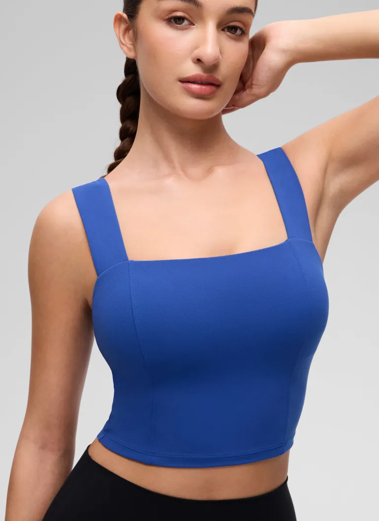 Butterluxe Wide Straps Built in Bra Tank