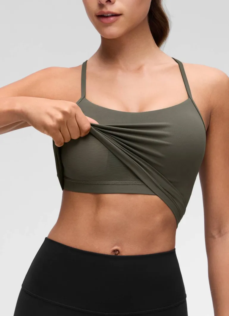 Butterluxe Y Back Built in Bra Tank