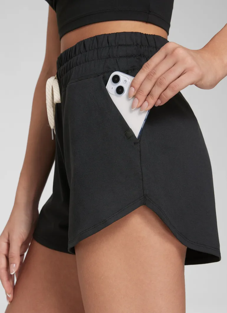 Cloud Jersey High Rise Dolphin Sweat Shorts 3''