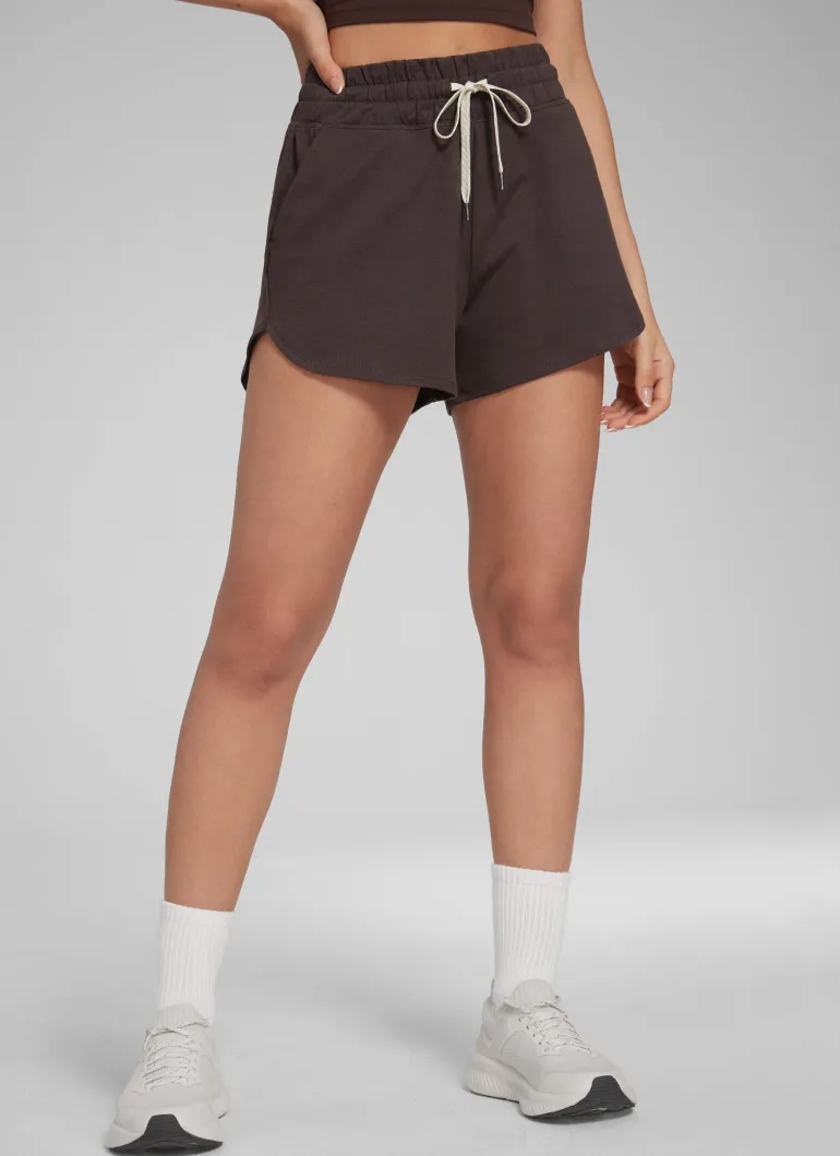 Cloud Jersey High Rise Dolphin Sweat Shorts 3''