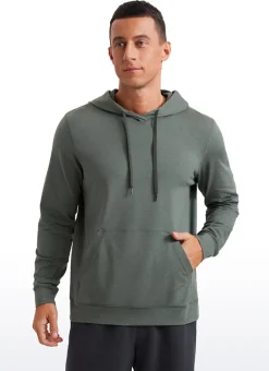 Cloud Jersey Pullover Hoodie Long Sleeve with Pocket