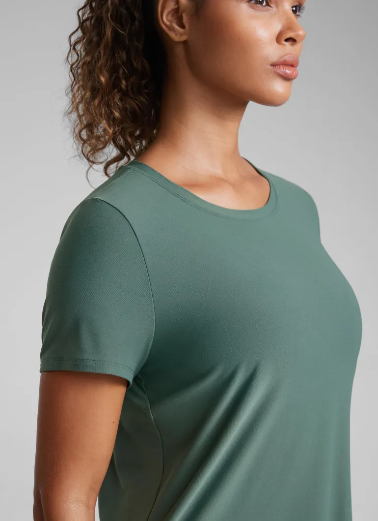 Cloudweight Crewneck Side Slit Short Sleeve