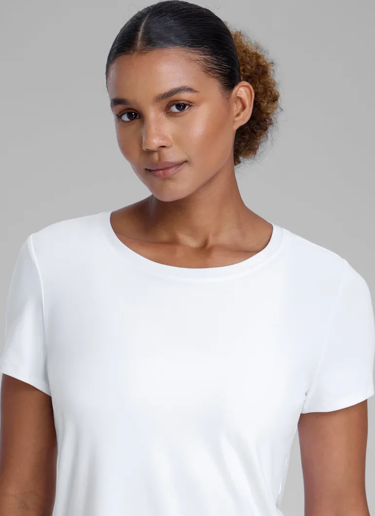 Cloudweight Crewneck Side Slit Short Sleeve