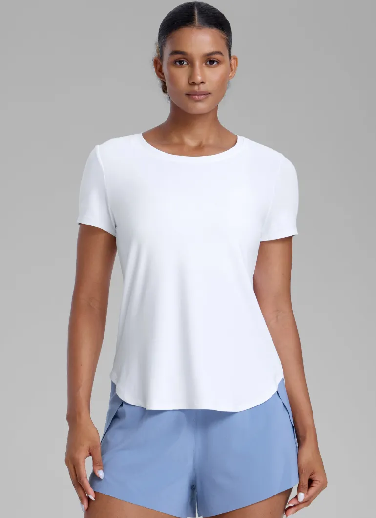 Cloudweight Crewneck Side Slit Short Sleeve