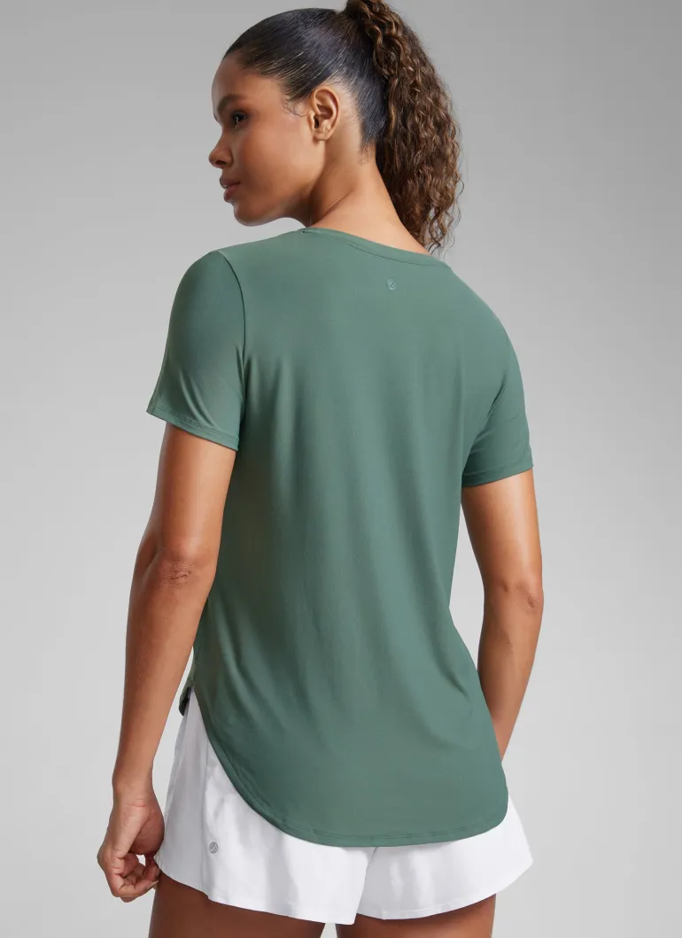 Cloudweight Crewneck Side Slit Short Sleeve
