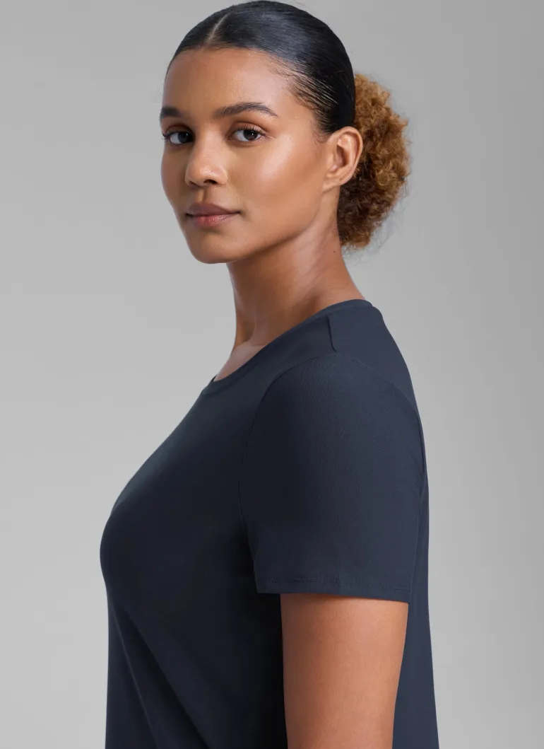 Cloudweight Crewneck Side Slit Short Sleeve