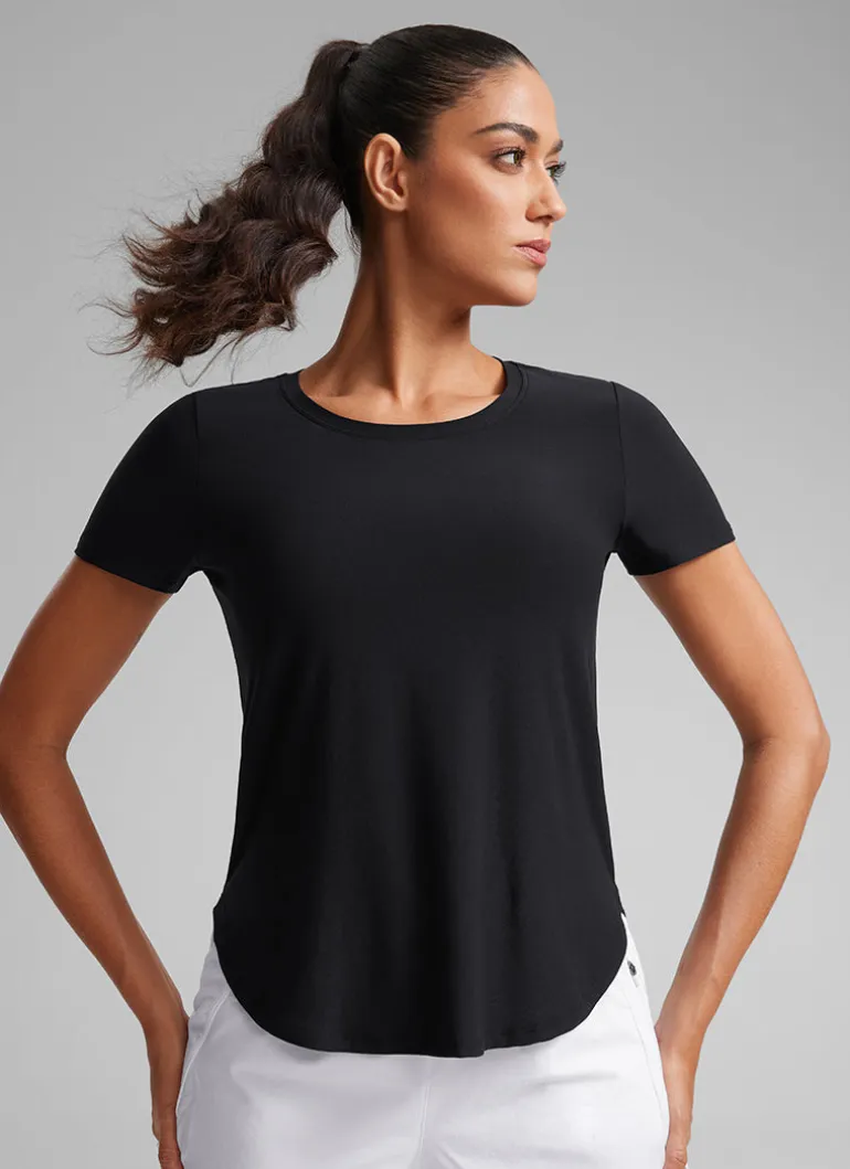Cloudweight Crewneck Side Slit Short Sleeve