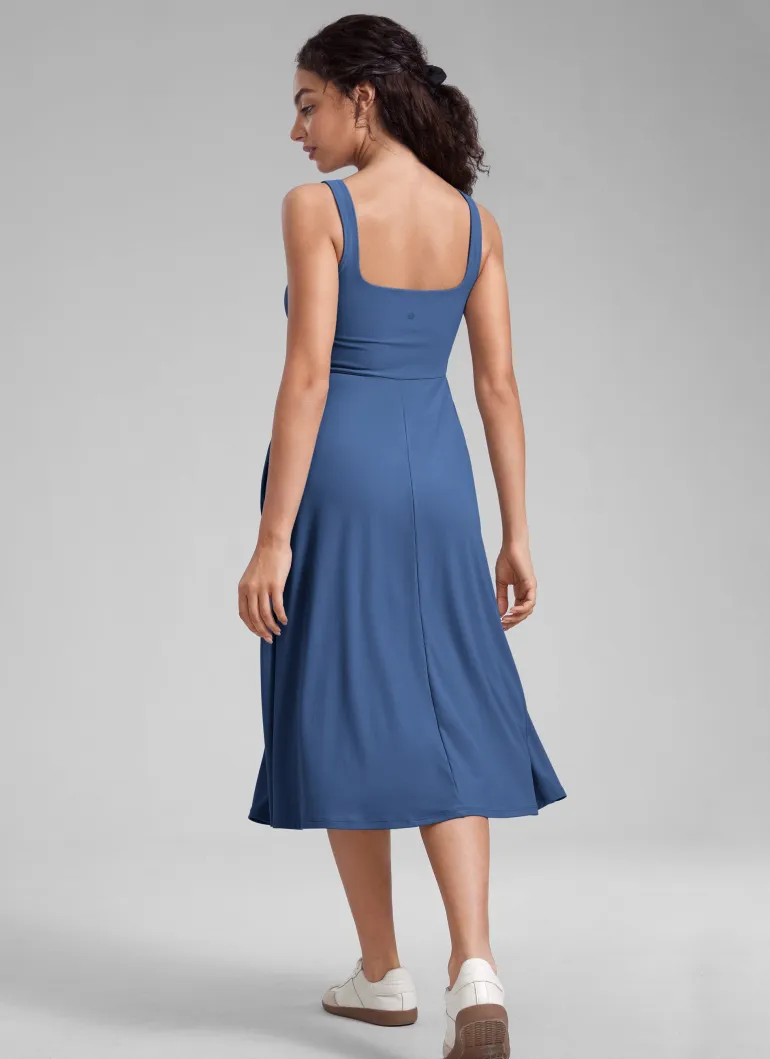 Cloudweight Double Lined Pocket Midi Dress