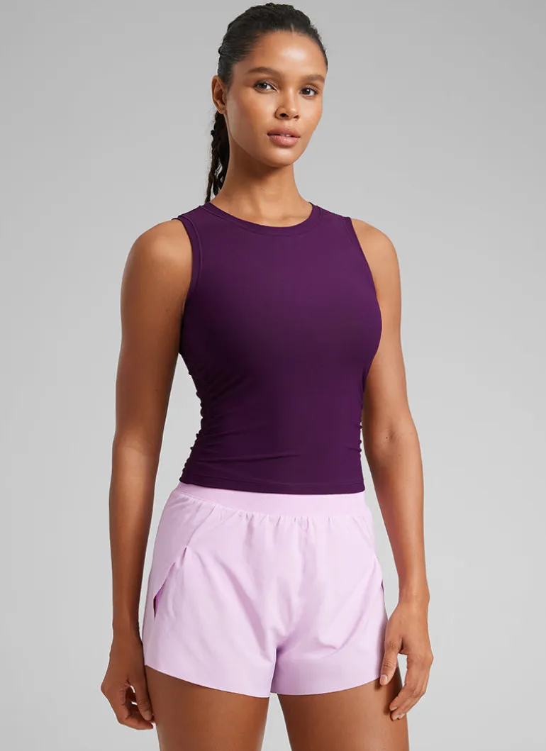 Cloudweight High Neck Ruched Tank