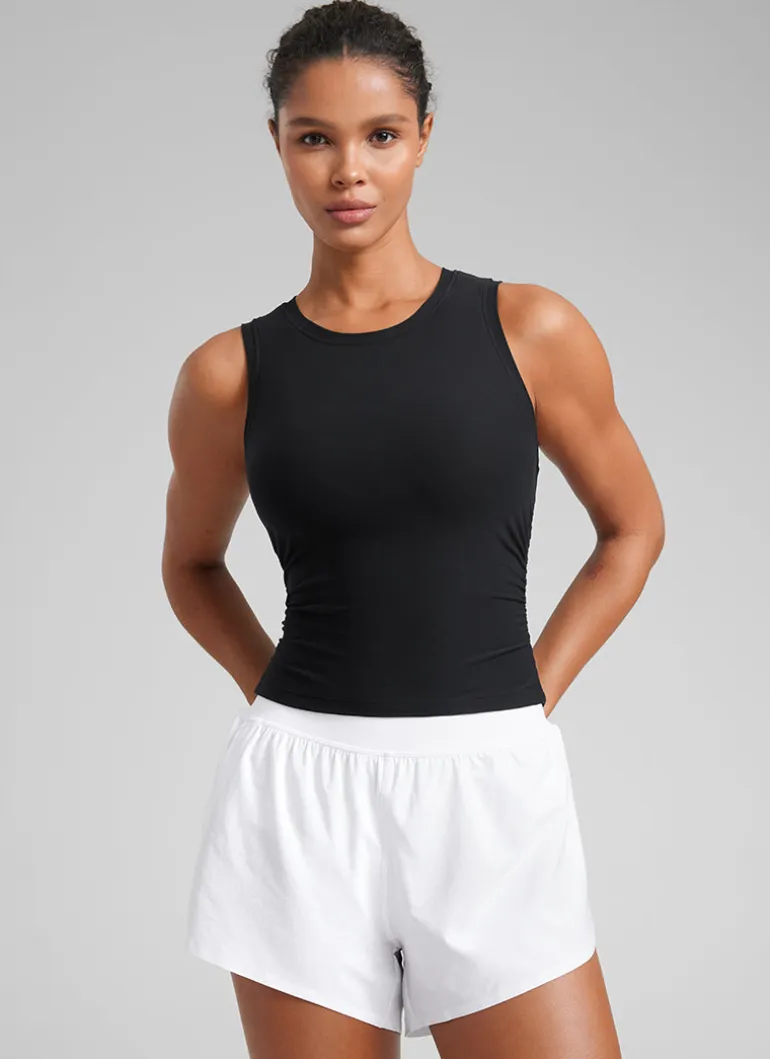 Cloudweight High Neck Ruched Tank