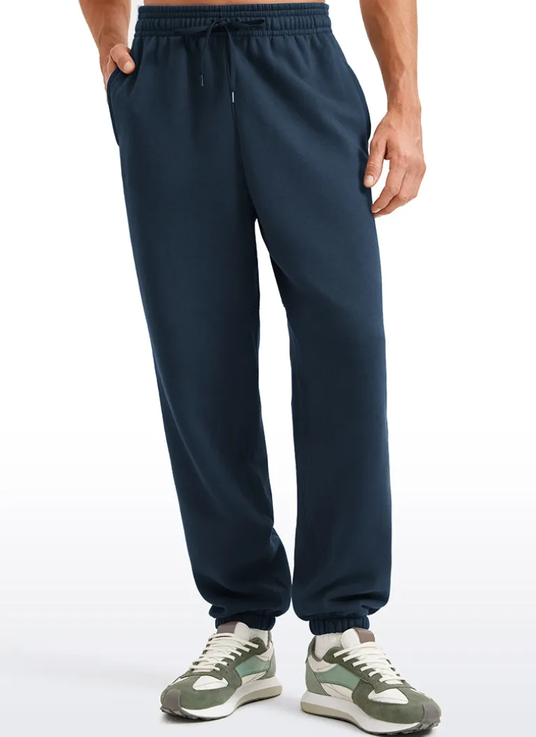 Cotton Fleece Sweatpants with Pockets 32''
