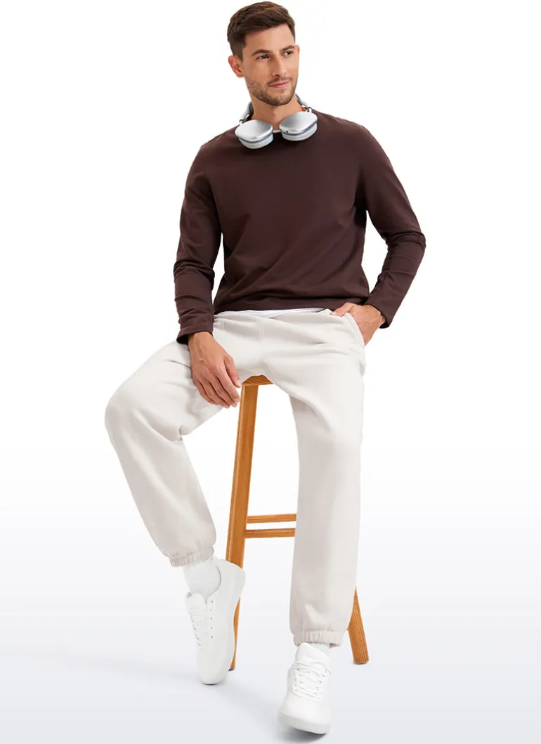 Cotton Fleece Sweatpants with Pockets 32''
