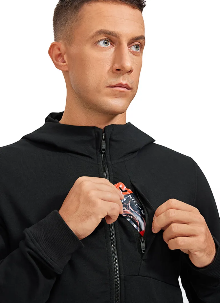 Cotton Terry Zip-up Jackets with Pockets