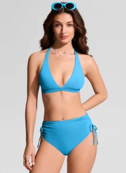 Deep V neck T back Triangle Bikini Top