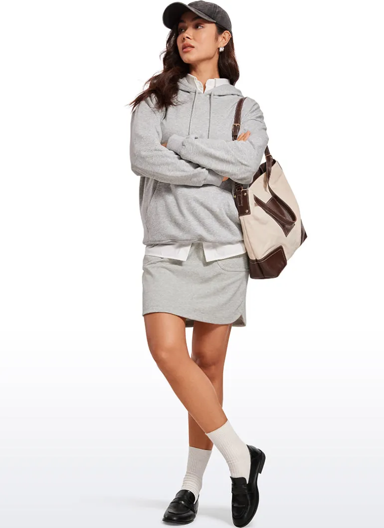 Down the Street Pocket Sweat Jersey Skirt 17''