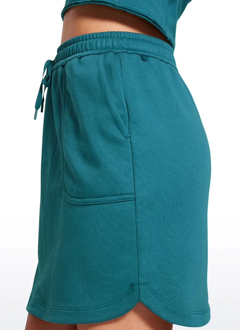 Down the Street Pocket Sweat Jersey Skirt 17''