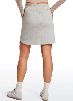 Down the Street Pocket Sweat Jersey Skirt 17''
