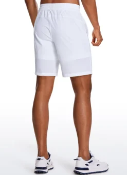Feathery-Fit Athletic Shorts 9''- Lined