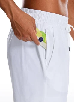 Feathery-Fit Athletic Shorts 9''- Lined