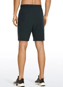 Feathery-Fit Athletic Shorts 9''- Lined