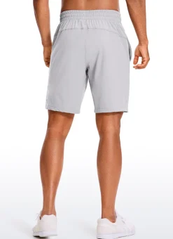 Feathery-Fit Athletic Shorts 9''- Lined
