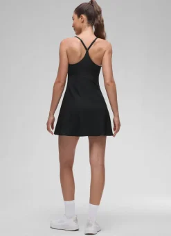 Feathery-Fit Drapey Built in Bra Liner Dress