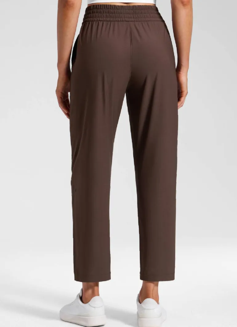 Feathery-Fit Drapey Tapered Ankle Pant 27"