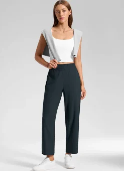 Feathery-Fit Drapey Tapered Ankle Pant 27