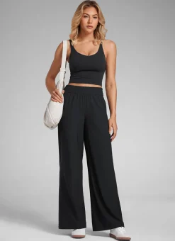 Feathery-Fit Drapey Wide Leg Pant 30