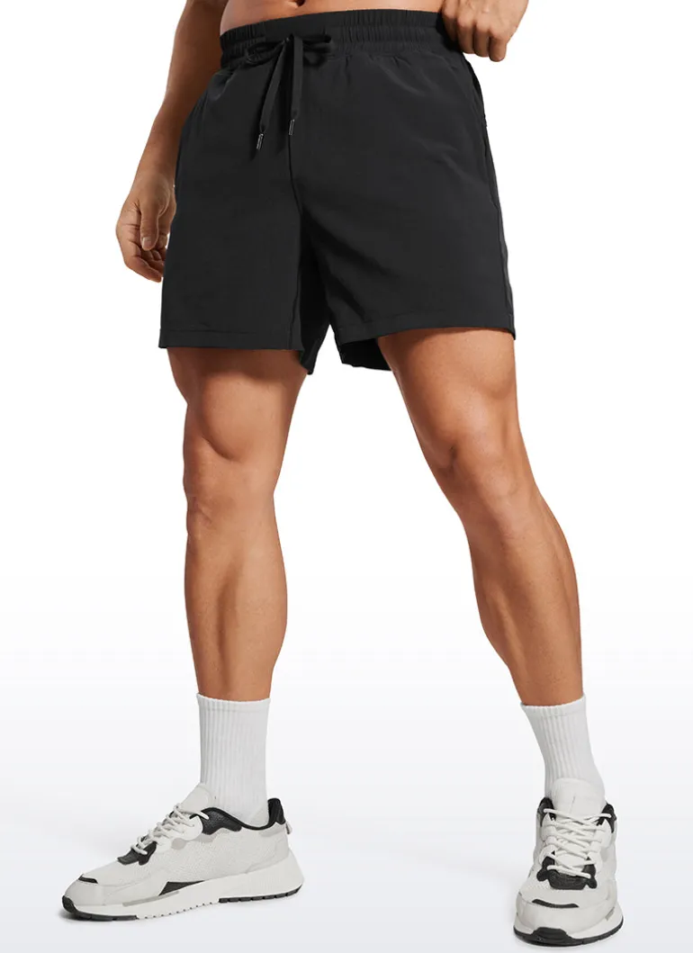 Feathery-Fit 2 in 1 Athletic Shorts 5''- with Pockets